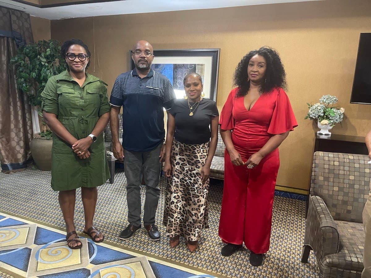 The new THC leadership, left to right: Angela Christopher (Secretary), Erasto Mvungi (Vice President), President Leyla Kikuzi, and Zaina Daudi (Treasurer)
